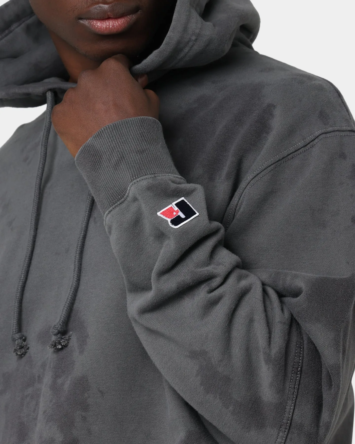 Russell Athletic Eagle R Tie Dye Hoodie Asphalt