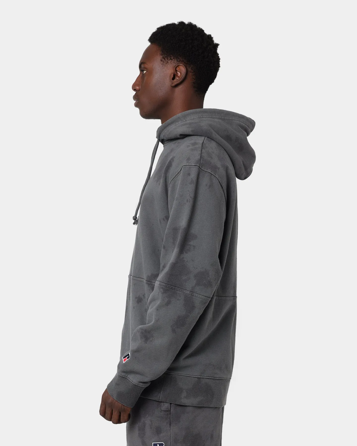 Russell Athletic Eagle R Tie Dye Hoodie Asphalt