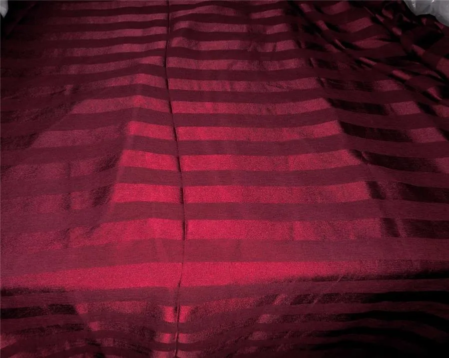 silk chiffon 1&quot; satin stripe fabric maroon 44&quot;chiffonstripe[4]