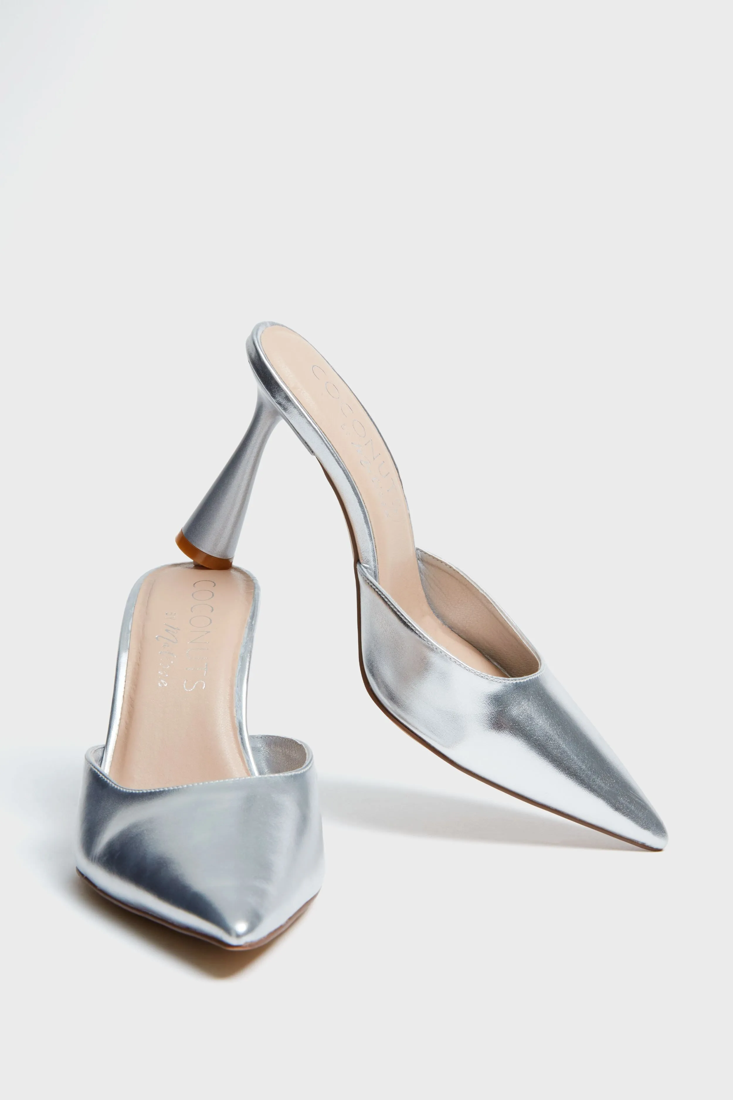 Silver Zola Heels