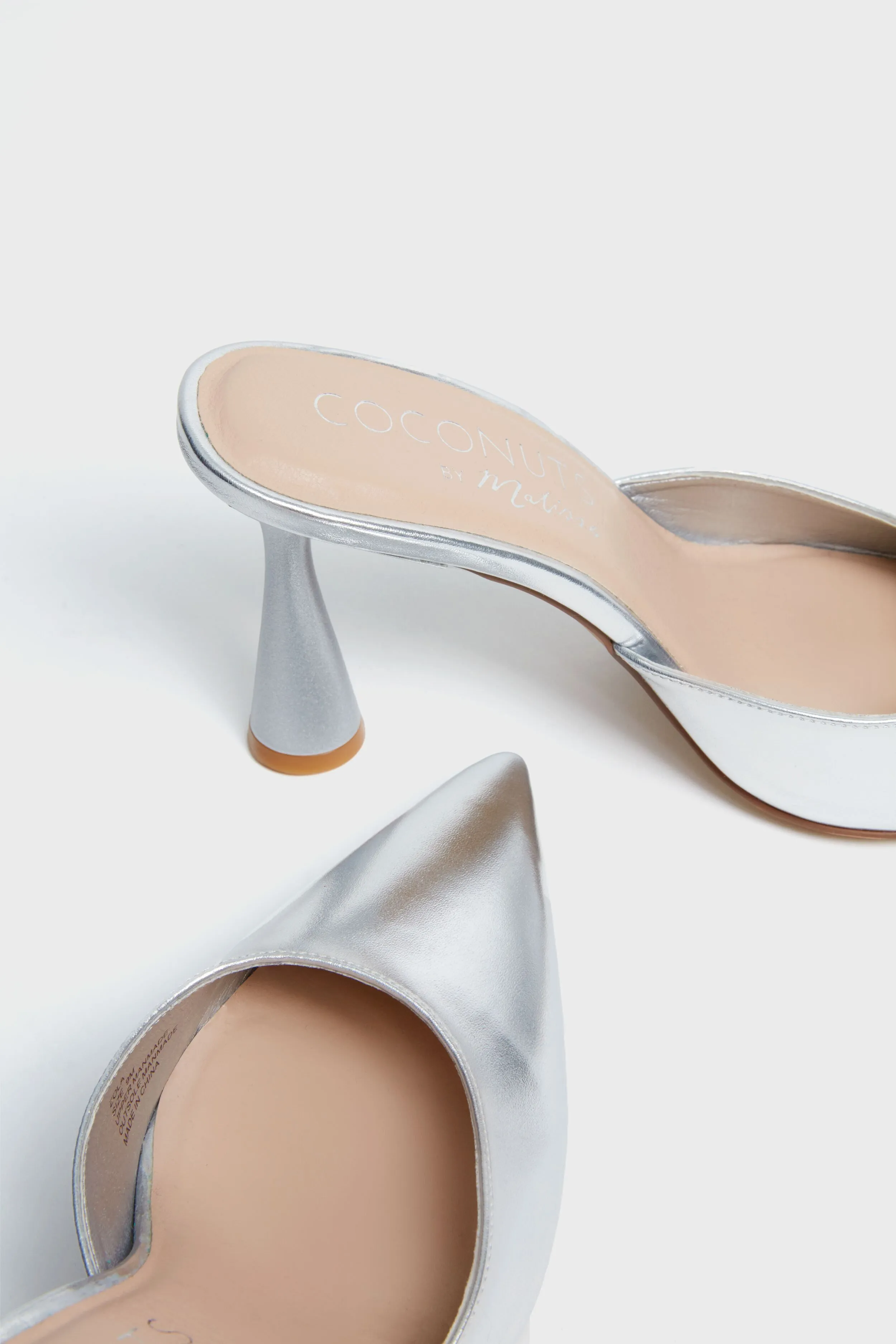 Silver Zola Heels