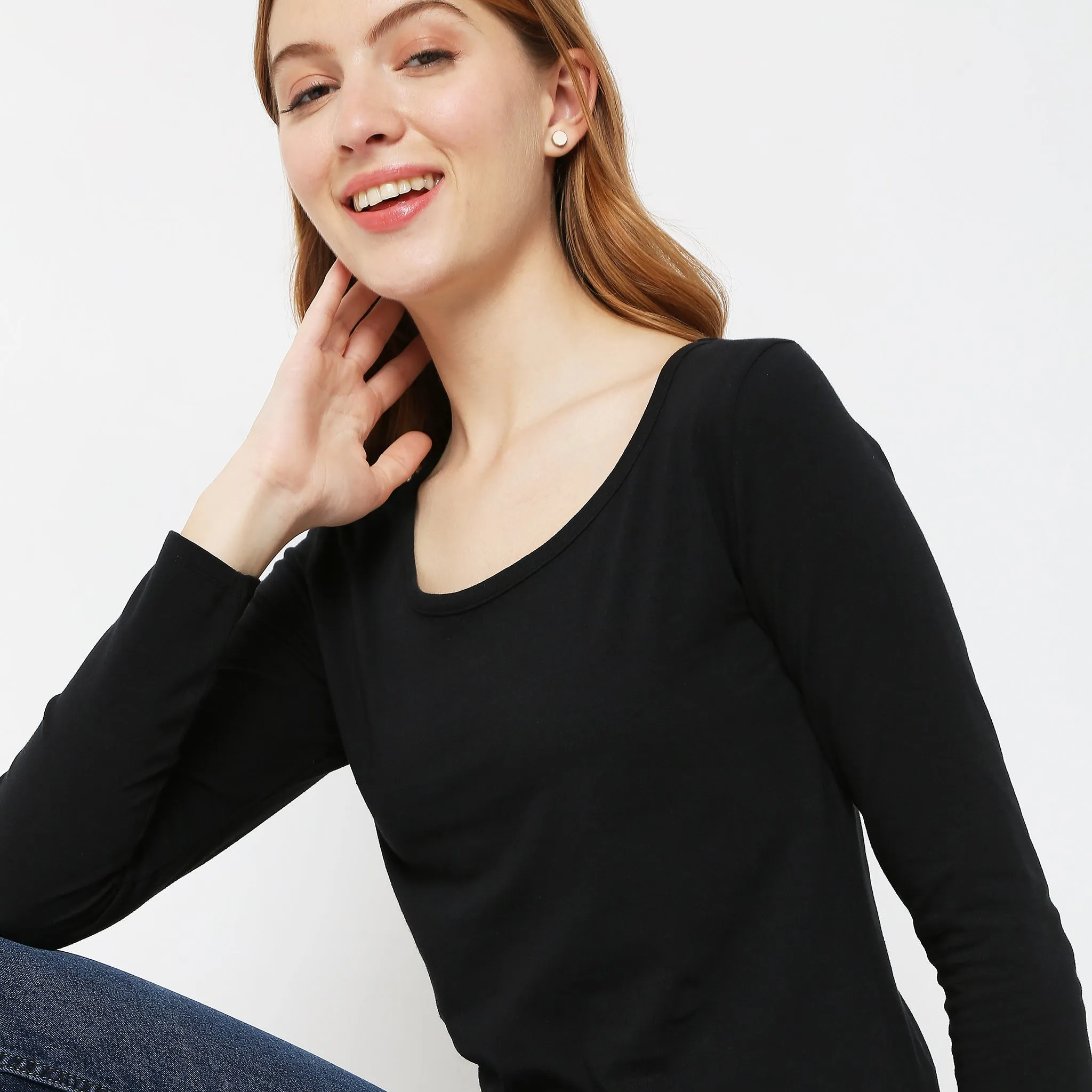 Slim Fit Solid Sweat Tee