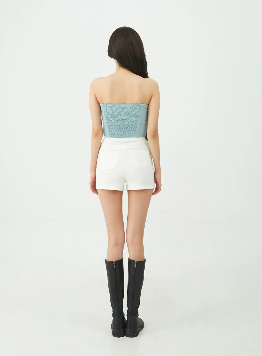 Spandex High-Waisted Shorts IU11