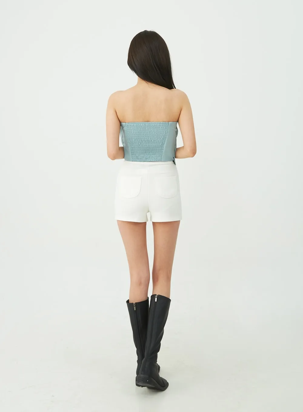 Spandex High-Waisted Shorts IU11