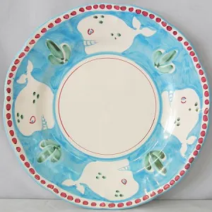 Whale charger/ oversized dinner plate