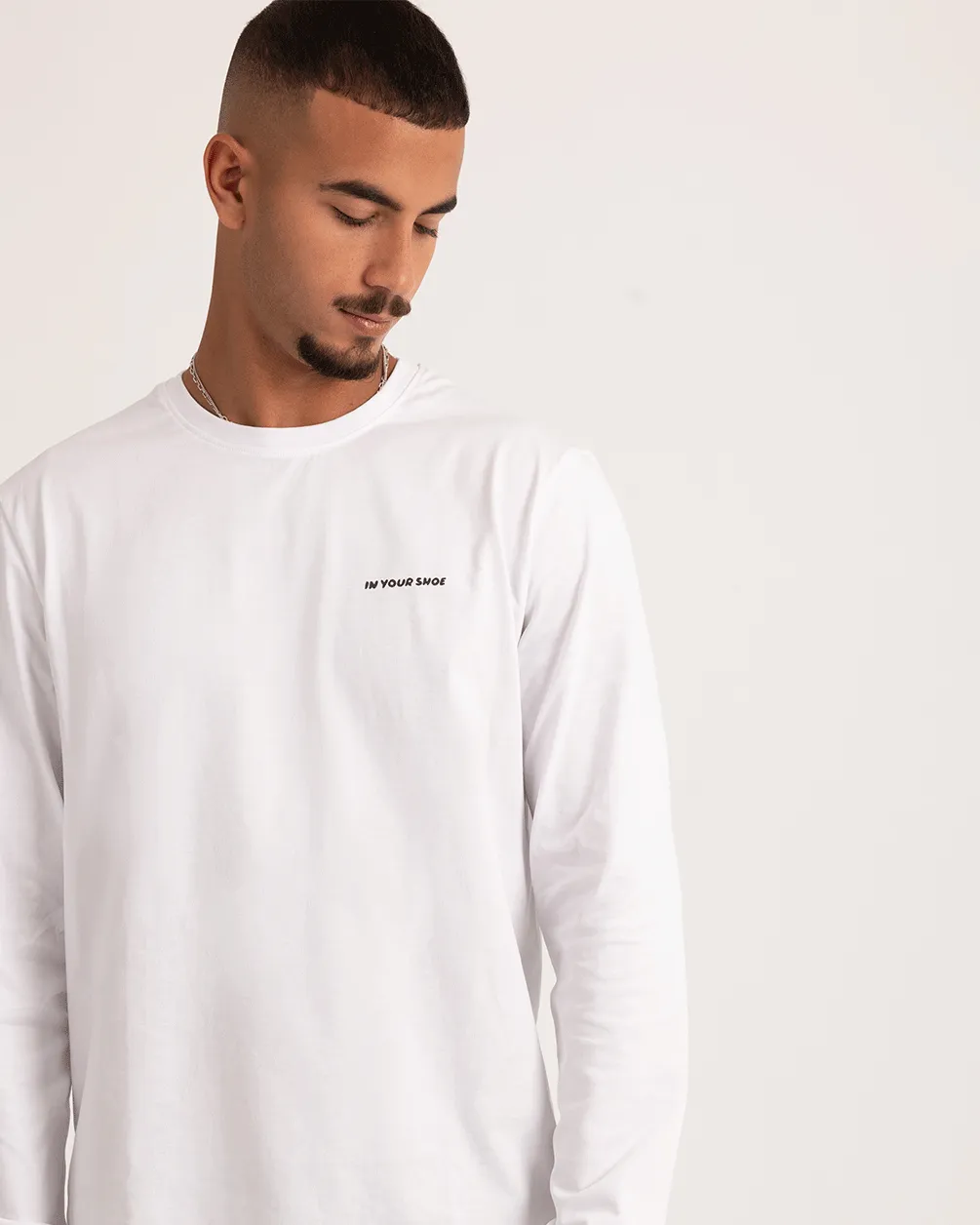 White Basic Long Sleeve Tee