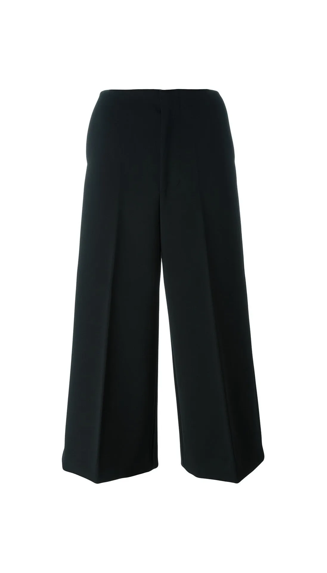 Wide leg cropped trousers