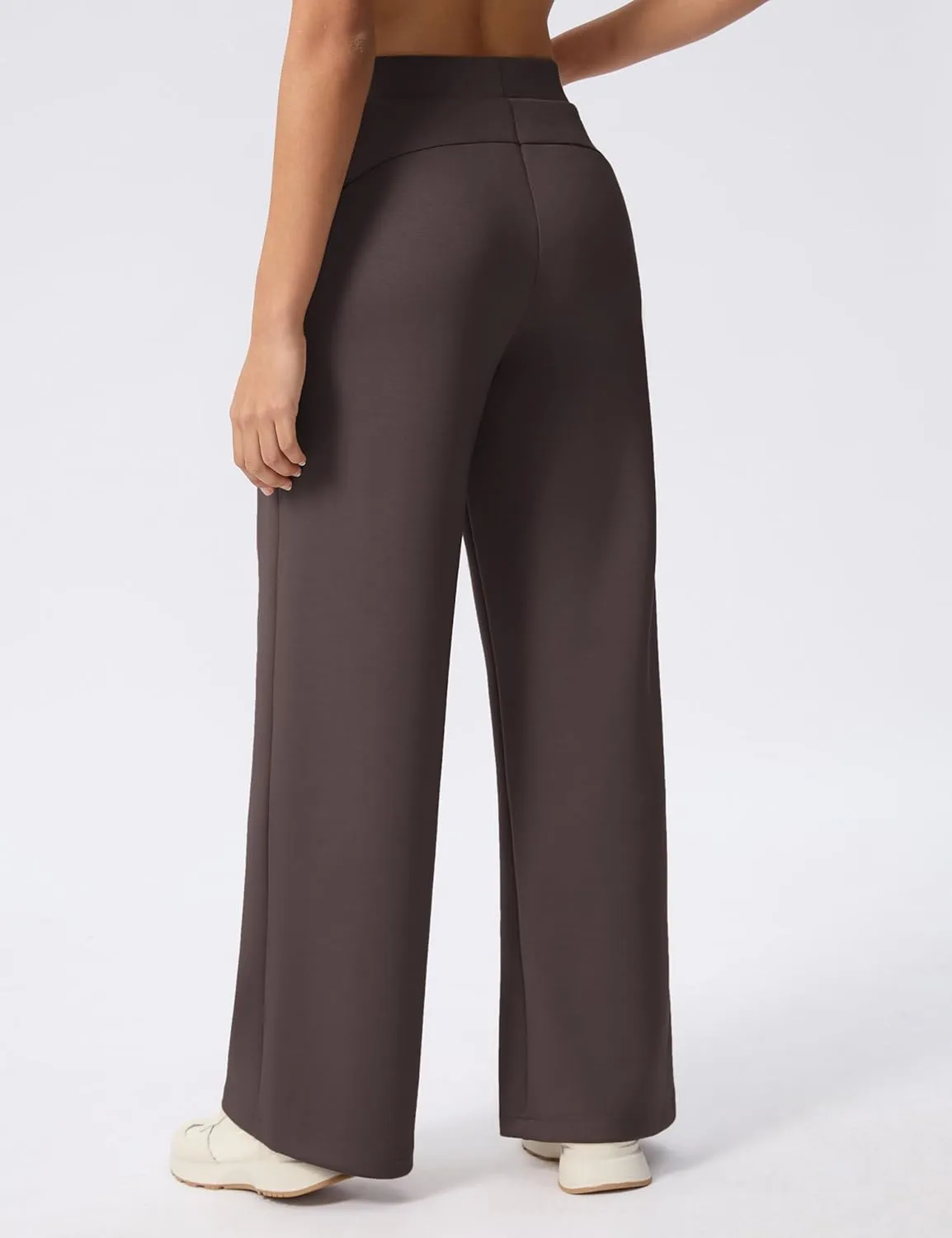 Wide Leg Pants for Women High Waist Relaxed Dress Pants with Pockets 30"