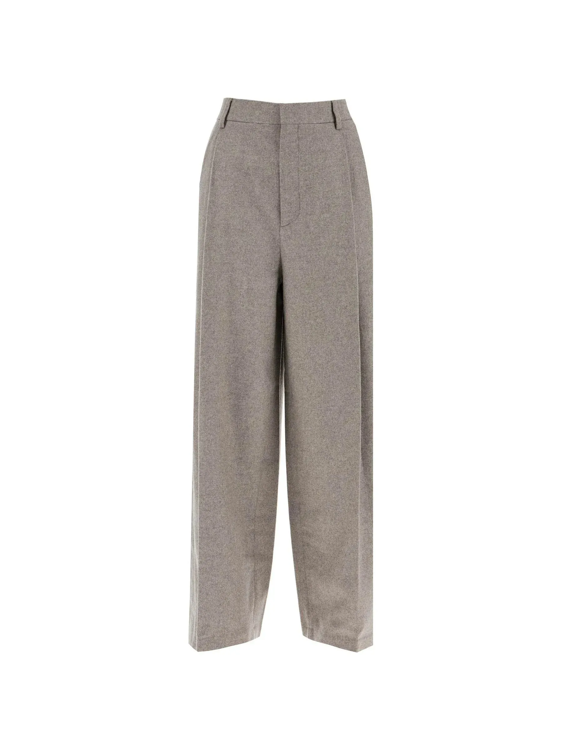 Wide Leg Trousers in Flannel