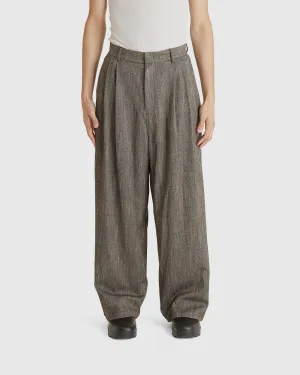 Wool Tweed Wide Pants